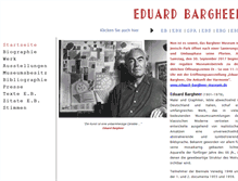 Tablet Screenshot of eduard-bargheer.de